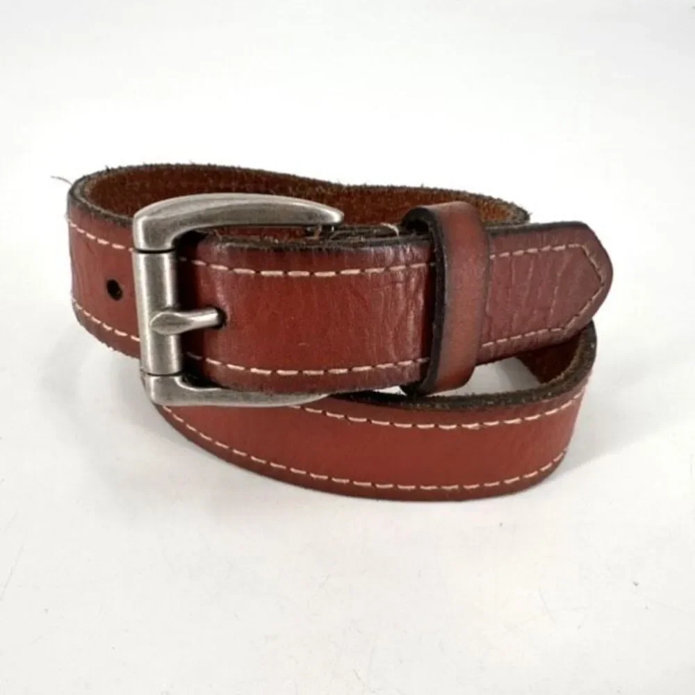 Carhartt Brown Leather Belt Medium Boys Unisex Youth‎ Kids Size 6/7